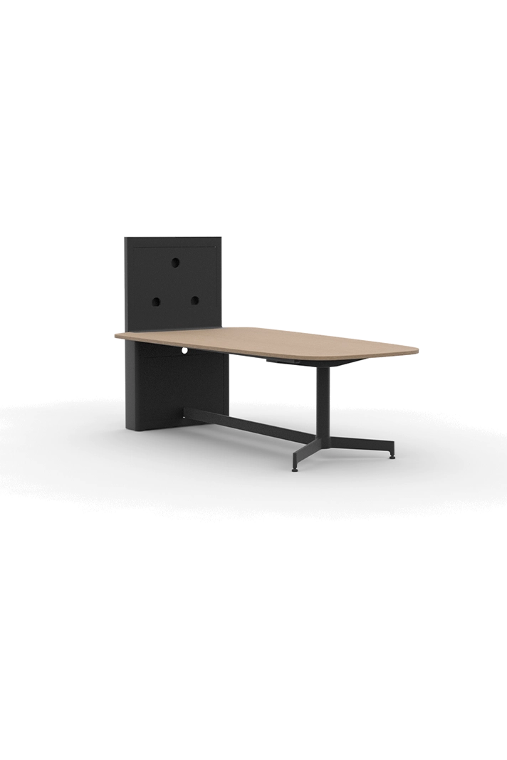 ATD2412VCBW / Video Conference Table with Media Wall