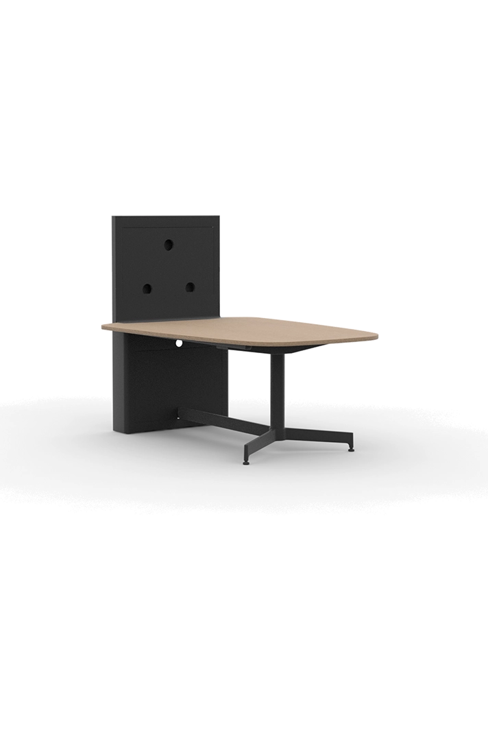 ATD7249VCBW / Meeting Height Table with Media Wall